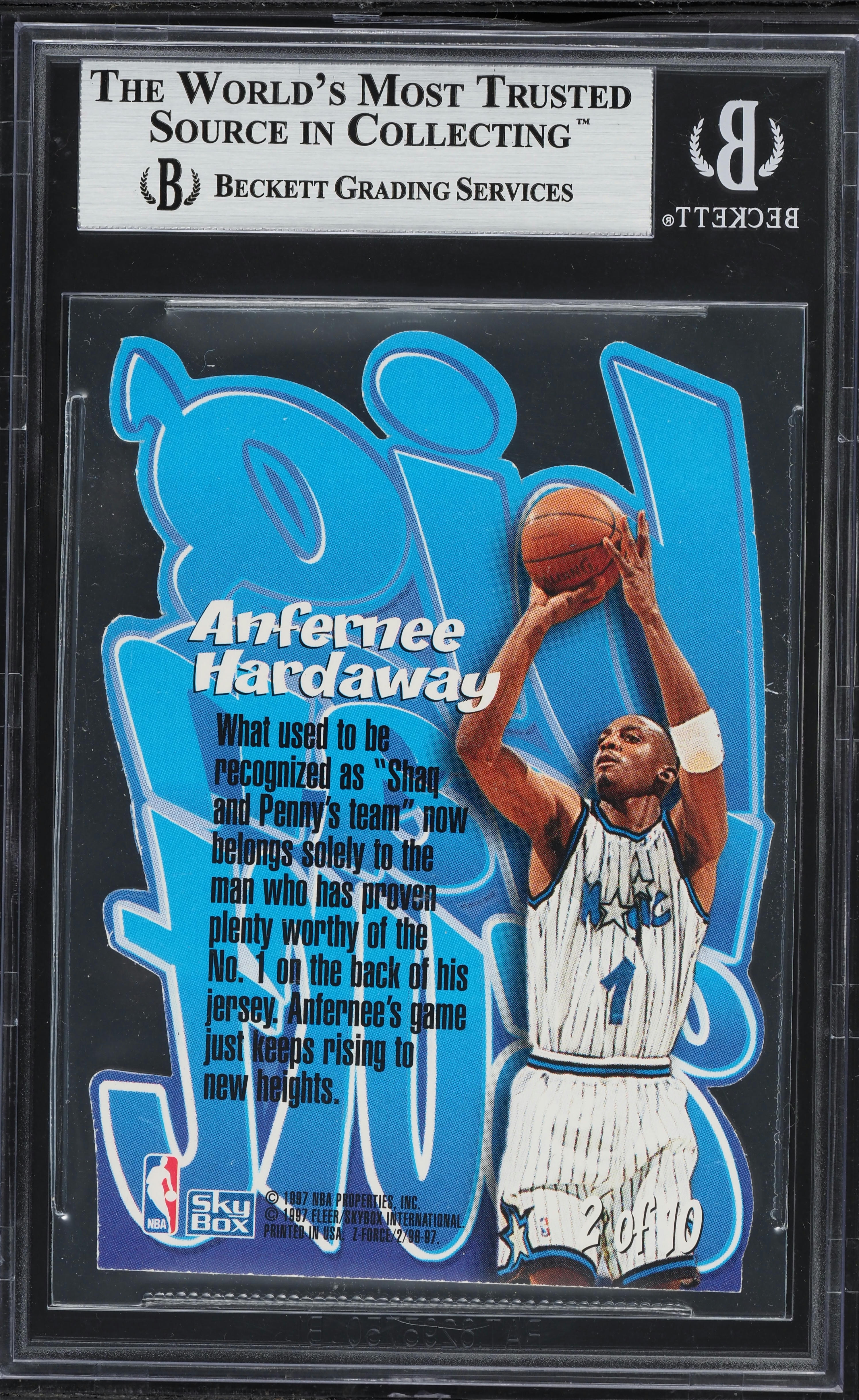 1996 Skybox Z-Force Big Man On Court Die-Cut Anfernee