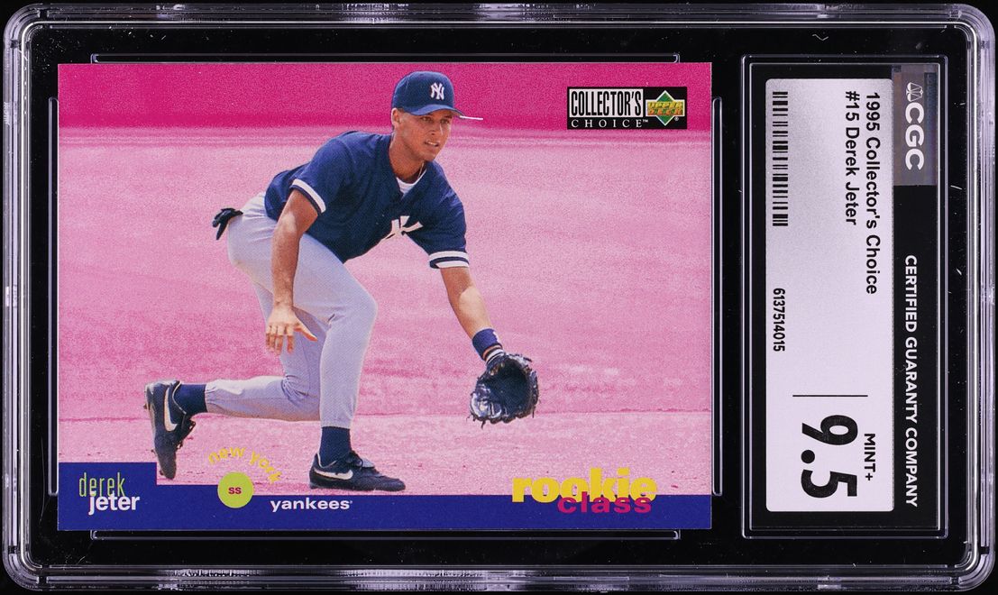 1995 Collector's Choice Derek Jeter ROOKIE #15 CGC 9.5 MINT+