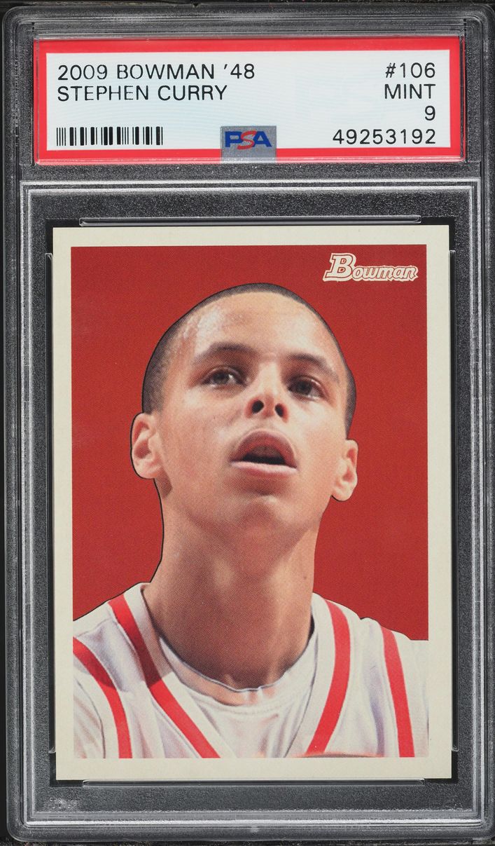 2009 Bowman '48 Stephen Curry ROOKIE /2009 #106 PSA 9 MINT
