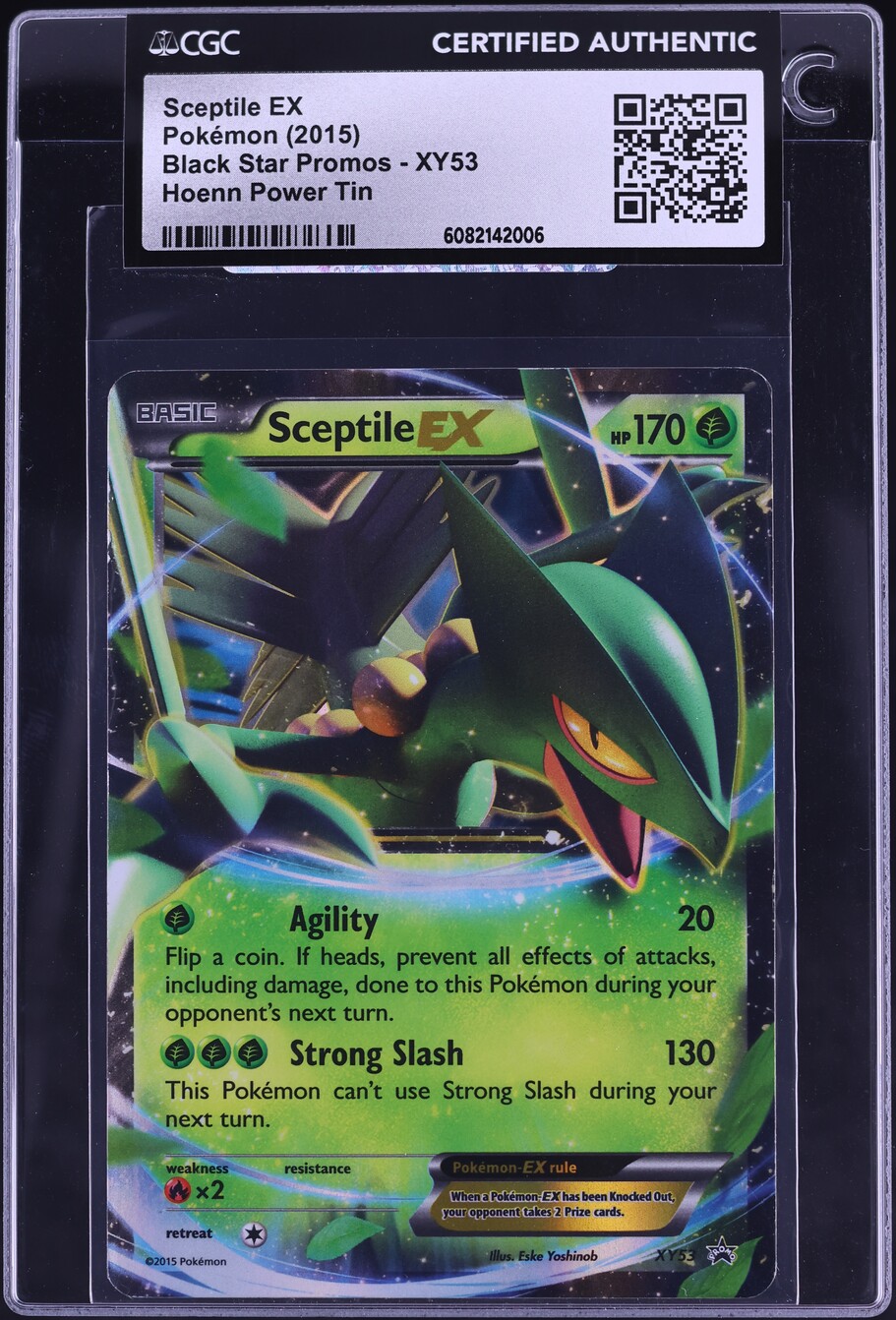 2015 Pokemon XY Promo Hoenn Power Tin Sceptile EX #XY53 CGC AUTH