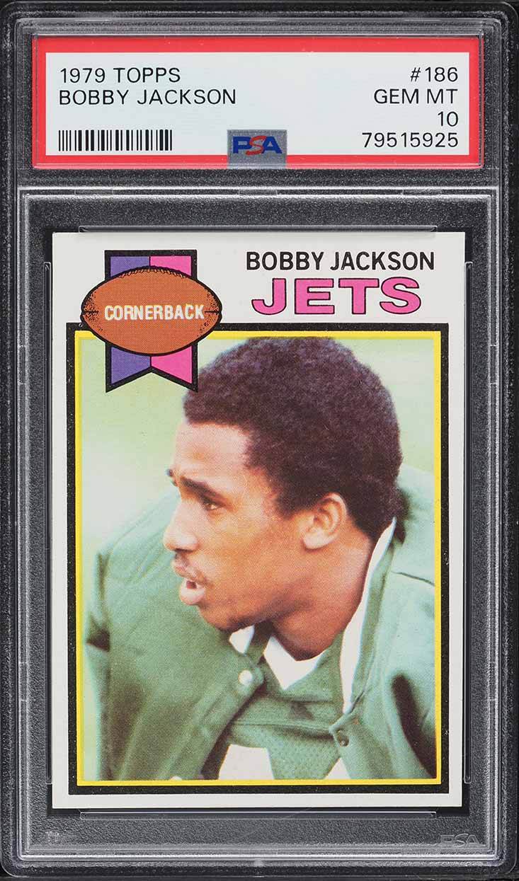 1979 Topps Football Bobby Jackson ROOKIE #186 PSA 10 GEM MINT