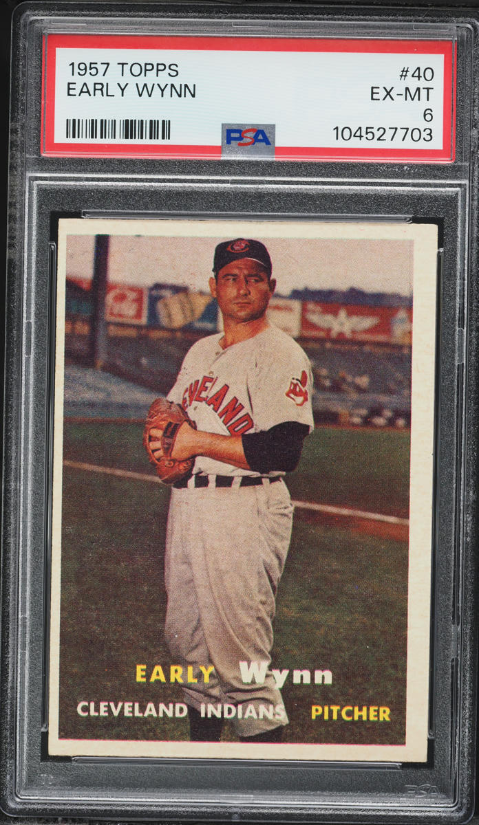 1957 Topps Early Wynn #40 PSA 6 EXMT