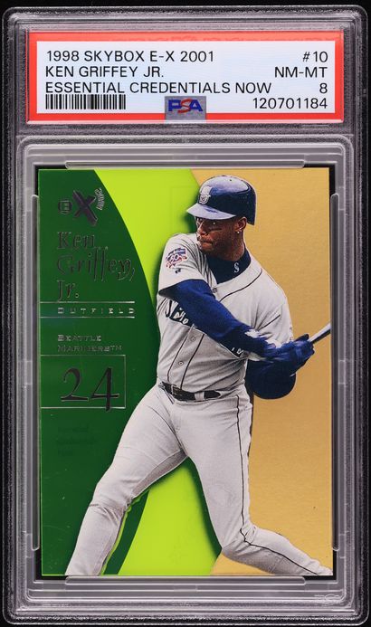1998 Skybox E-X2001 Essential Credentials Now Ken Griffey Jr. /10 #10 PSA 8 NM-MT