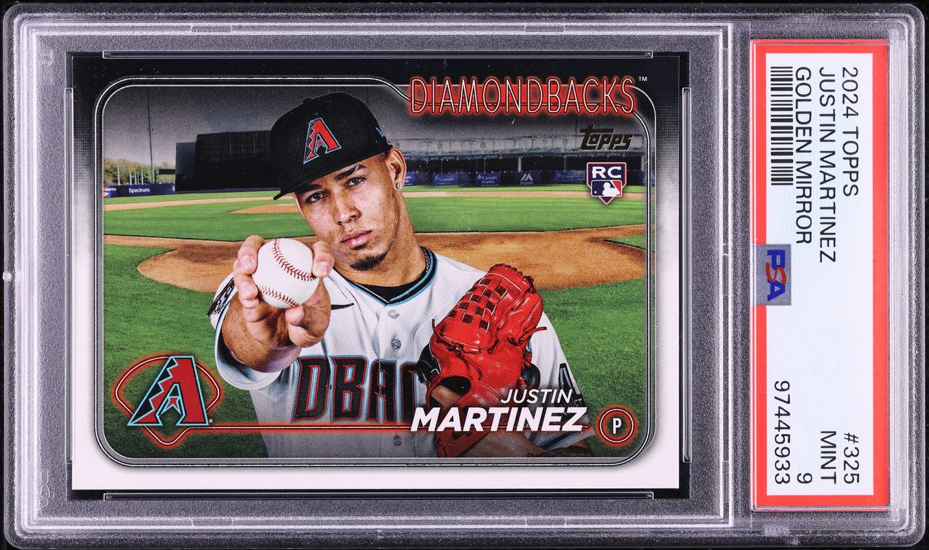 2024 Topps Golden Mirror Justin Martinez ROOKIE #325 PSA 9 MINT