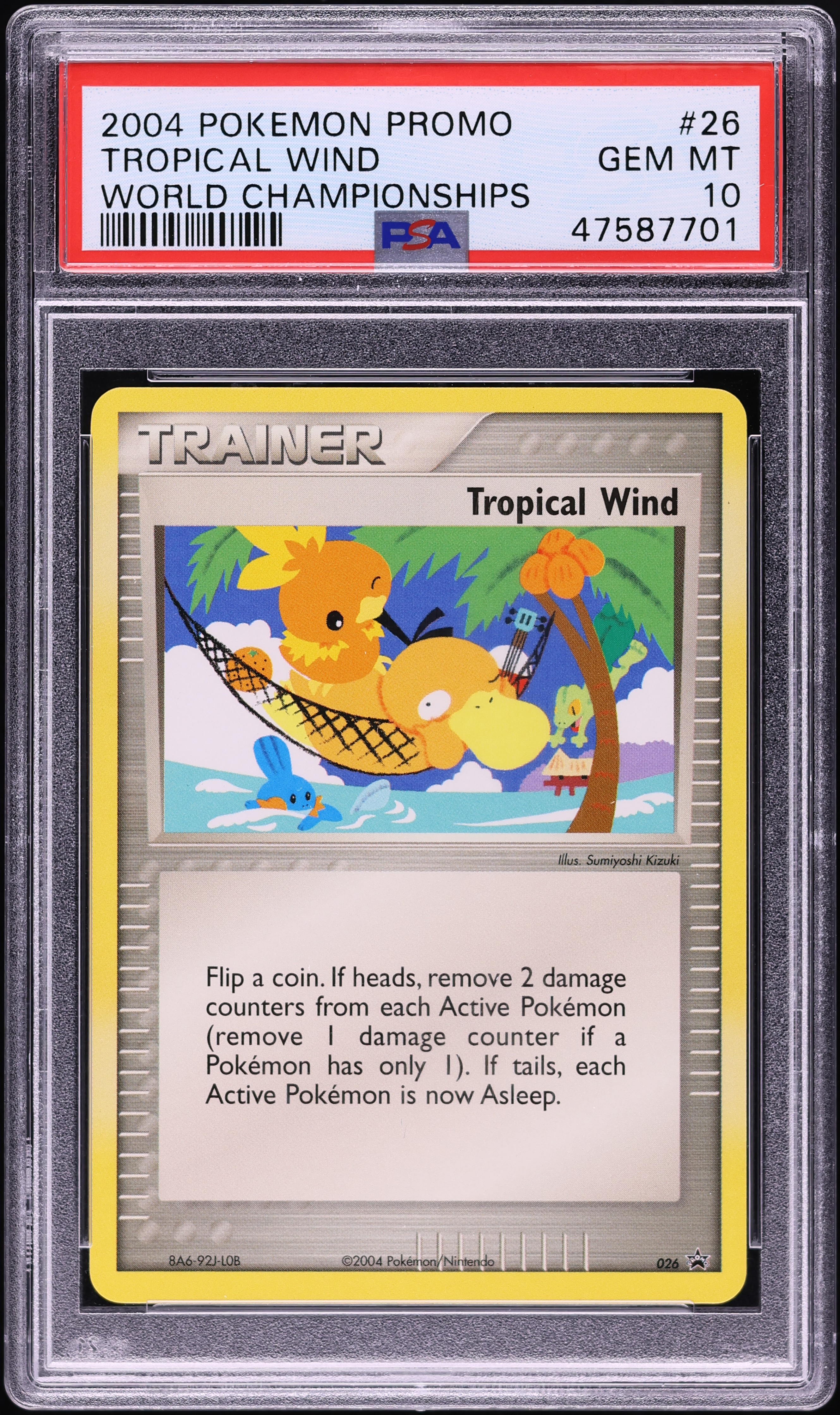 2004 Pokemon World Championships Promo Tropical Wind #26 PSA 10 GEM MINT