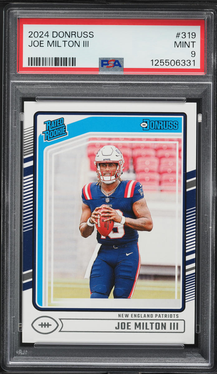 2024 Donruss Football Joe Milton III ROOKIE #319 PSA 9 MINT