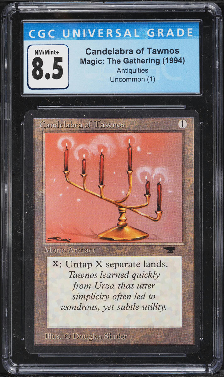 1994 Magic The Gathering MTG Antiquities Candelabra Of Tawnos CGC 8.5 NM-MT+