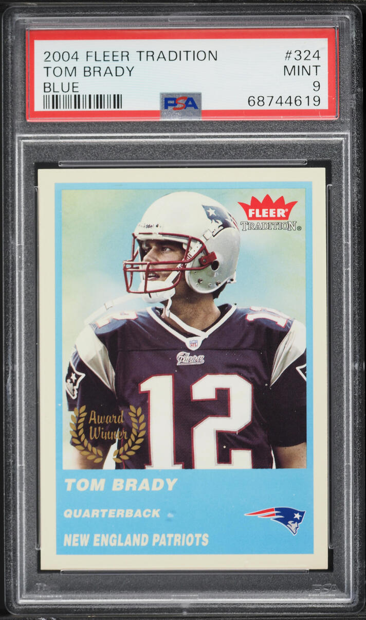 2004 Fleer Tradition Blue Tom Brady #324 PSA 9 MINT