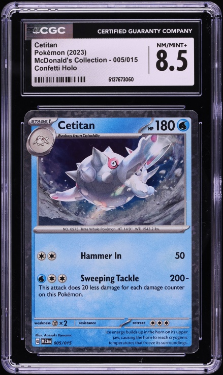 cetitan pokemon card value 005 015 Pokemon - Cetitan 005/015 - McDonald''s Promos 2023 - Holo