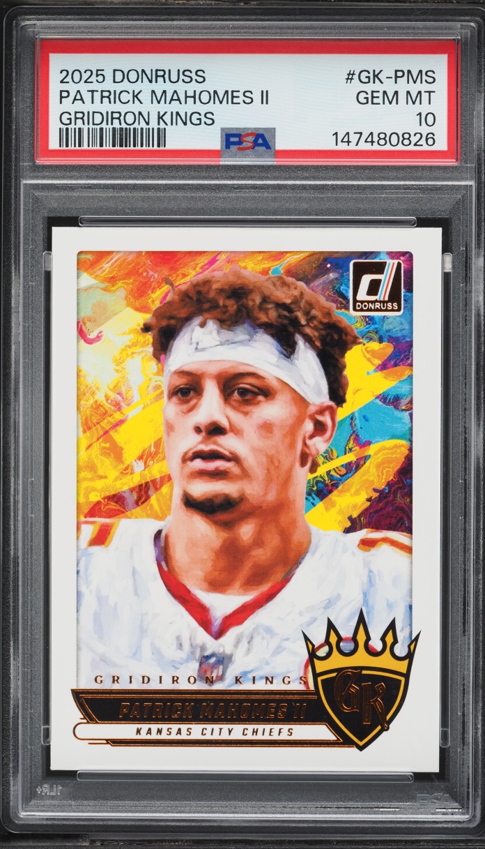 2025 Donruss Gridiron Kings Patrick Mahomes II #GK-PMS PSA 10 GEM MINT