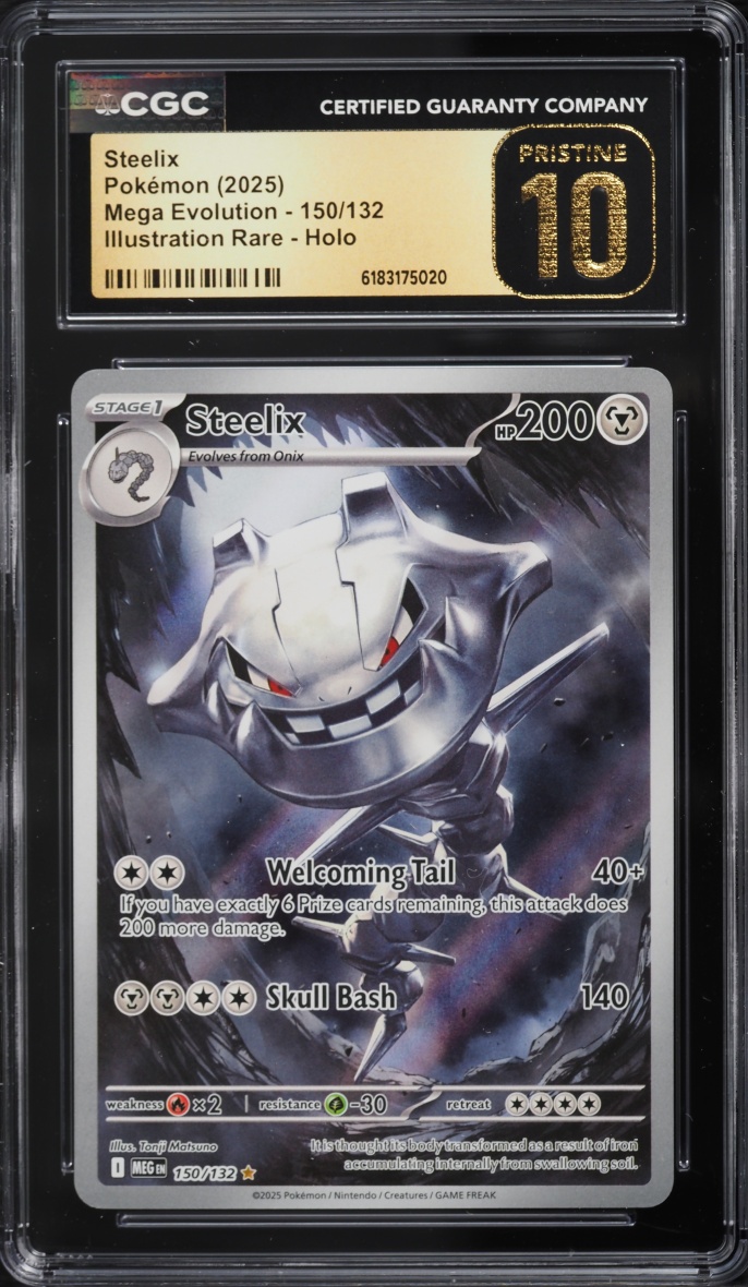 2025 Pokemon Mega Evolution IR Steelix #150 CGC 10 PRISTINE