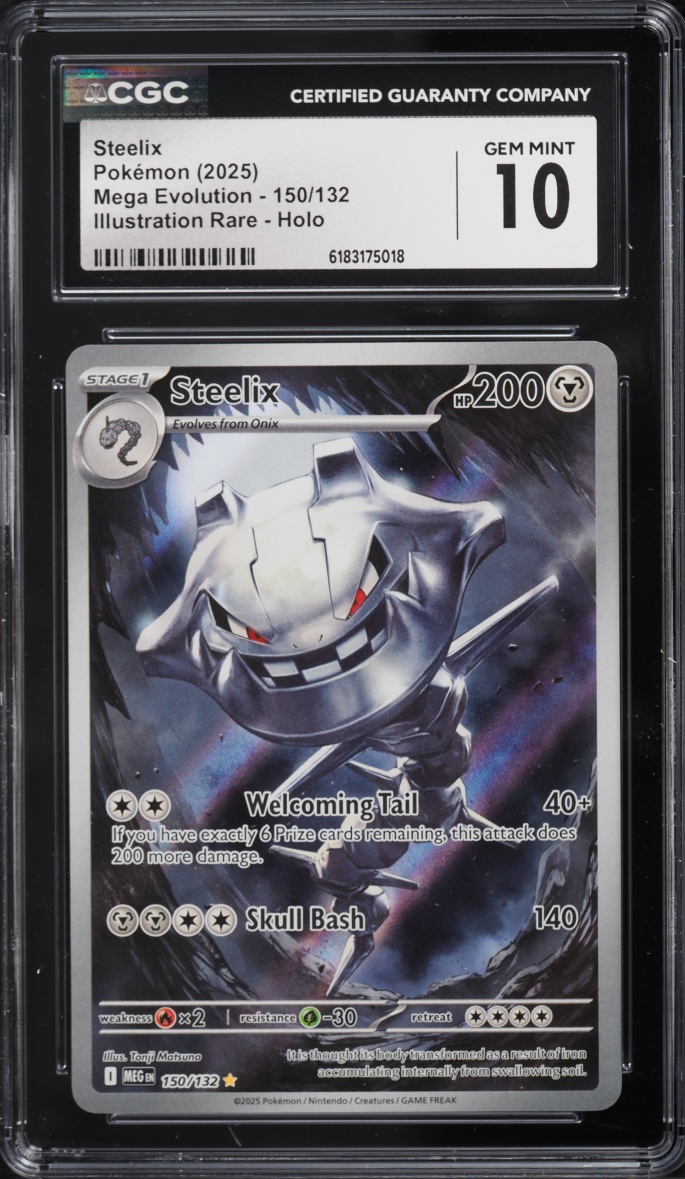 2025 Pokemon Mega Evolution IR Steelix #150 CGC 10 GEM MINT