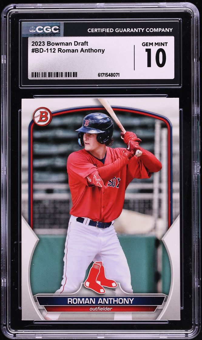 2023 Bowman Draft Roman Anthony PROSPECT #BD-112 CGC 10 GEM MINT