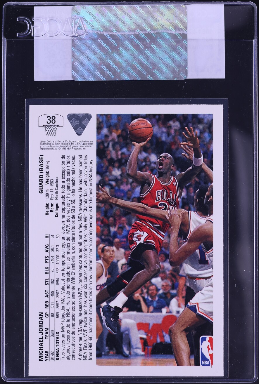 1991 Upper Deck International Spanish Michael Jordan #38 CGC AUTH
