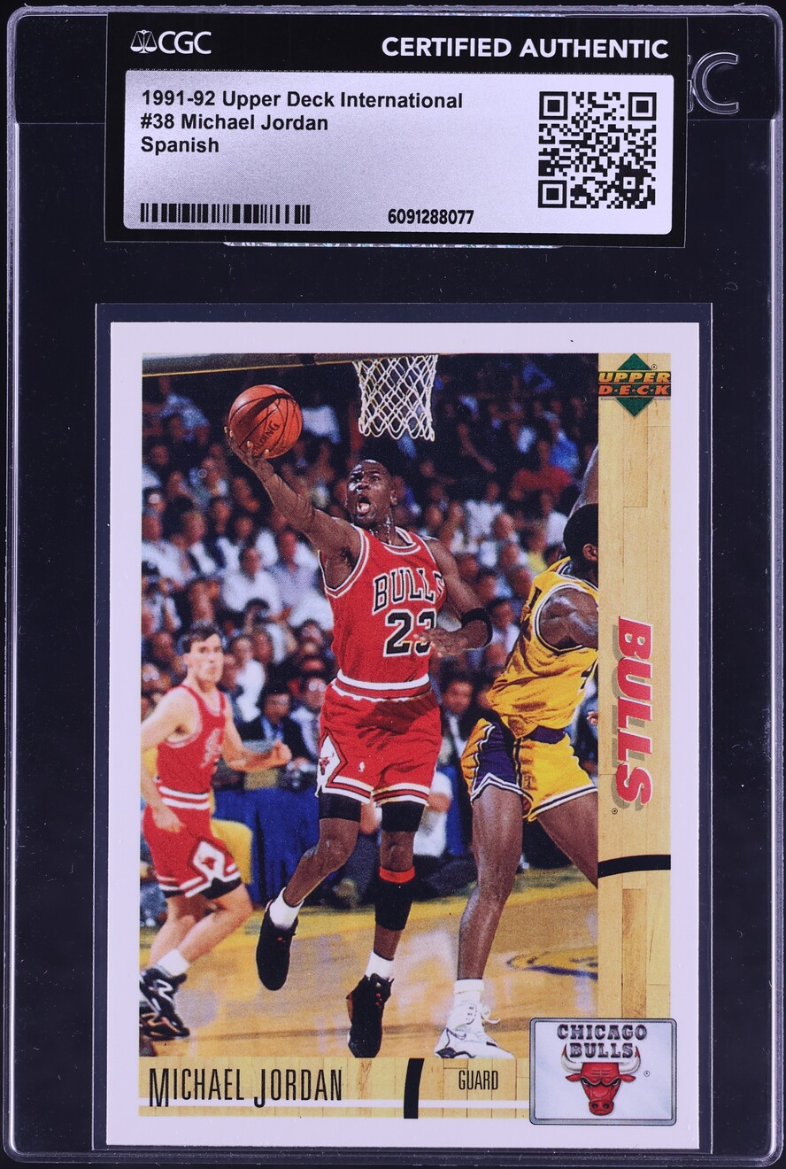 1991 Upper Deck International Spanish Michael Jordan #38 CGC AUTH