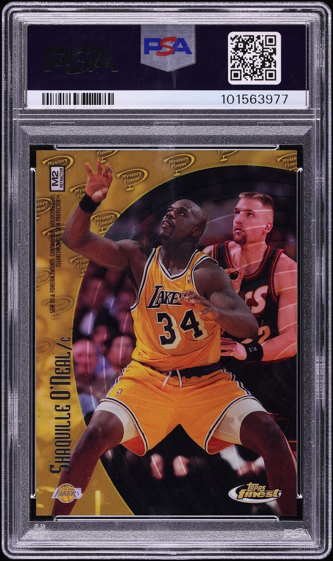 1998 Finest Mystery Refractor Kobe Bryant Shaquille O'Neal #M2 PSA 10 GEM MINT - Photo 2