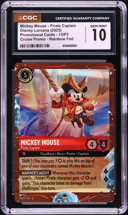 2022 Disney Lorcana Promo D23 Expo Mickey Mouse #1 PSA 10 GEM MINT