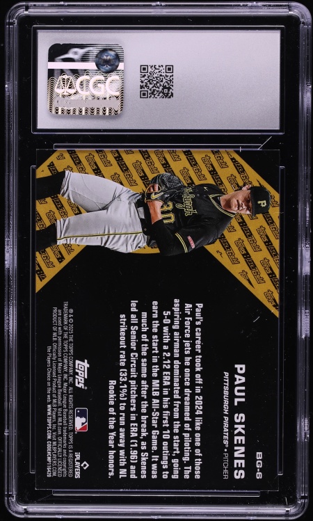 2025 Topps Update Black Gold Paul Skenes #BG-6 CGC 9 MINT