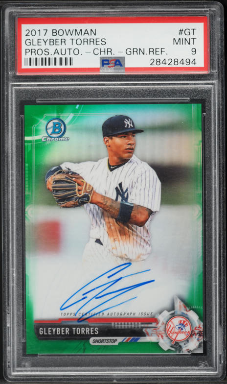 2017 Bowman Chrome Draft Gleyber Torres ROOKIE #BDC200 PSA 10 GEM