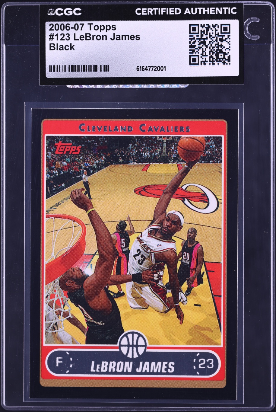 2006 Topps LeBron James Black /99 #123 CGC AUTH - Photo 1