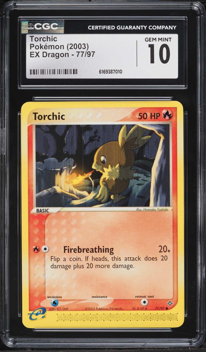 2003 Pokemon Ex Dragon Torchic #77 CGC 10 GEM MINT