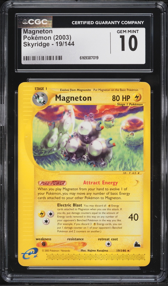 2003 Pokemon Skyridge Magneton #19 CGC 10 GEM MINT