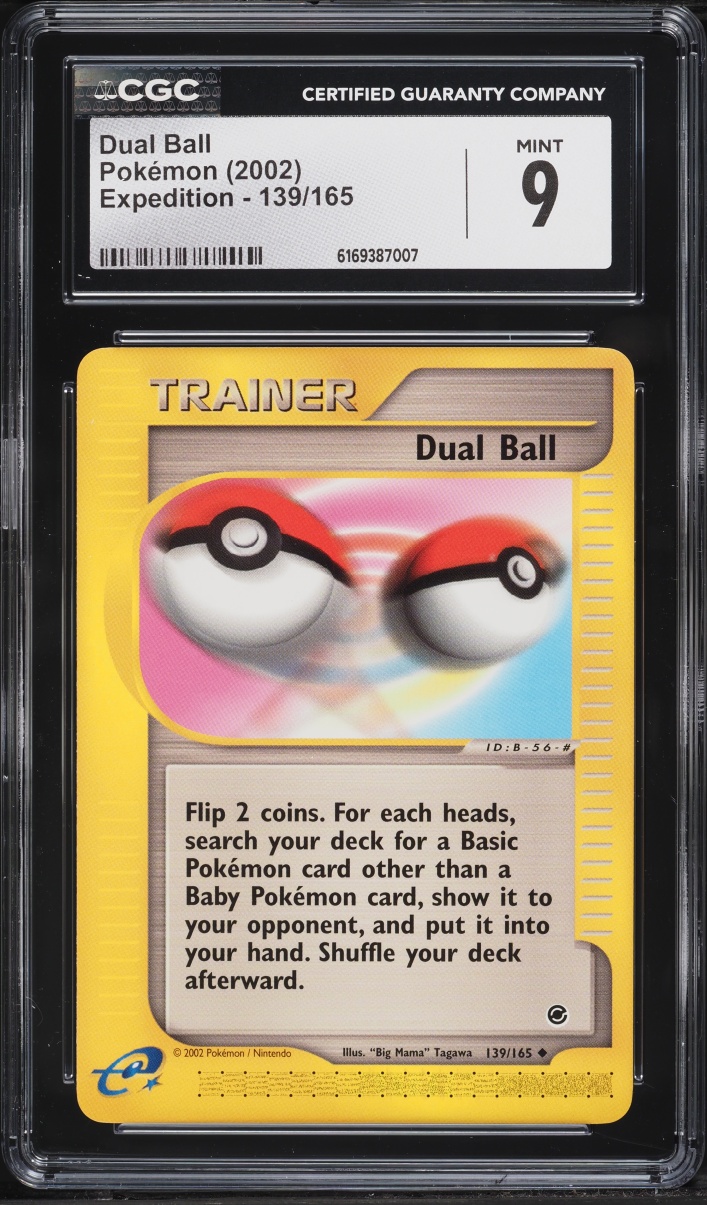 2002 Pokemon E-Card Expedition Dual Ball #139 CGC 9 MINT