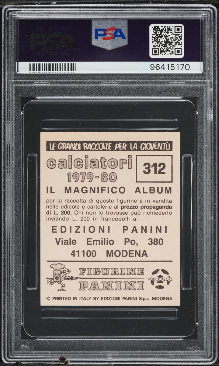 1979 Panini Calciatori Soccer Diego Maradona ROOKIE #312 PSA 5 EX