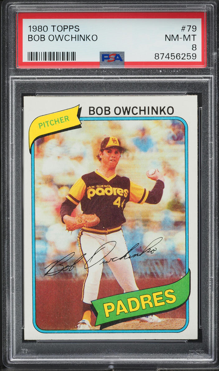 1980 Topps Bob Owchinko #79 PSA 8 NM-MT