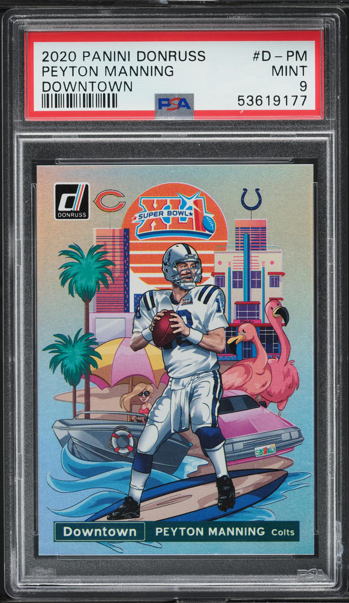 2020 Donruss Downtown Peyton Manning #D-PM PSA 9 MINT