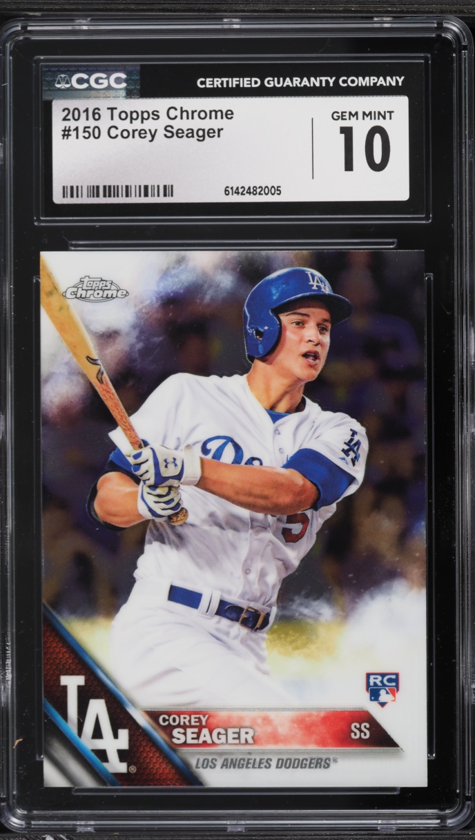 2016 Topps Chrome Corey Seager ROOKIE #150 CGC 10 GEM MINT