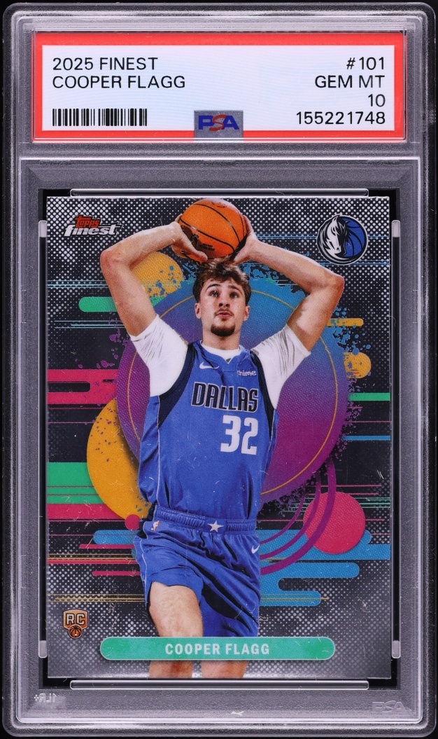 2025 Finest Basketball Cooper Flagg ROOKIE #101 PSA 10 GEM MINT