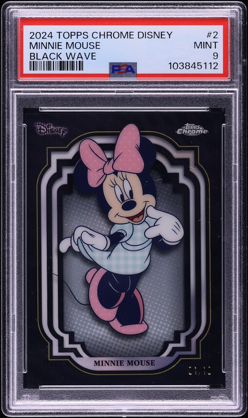 2023 Topps Chrome Disney100 Orange Wave Minnie Mouse /25 #23