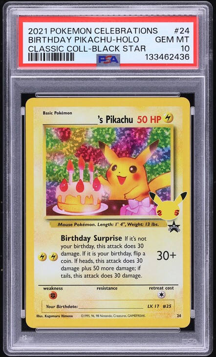 NAGABA2021 ピカチュウ #208 Gem Mint 10 PSA 10 Pikachu 208/S-P Yu Nagaba X PCG Campaign Promo 2021 Pokemon