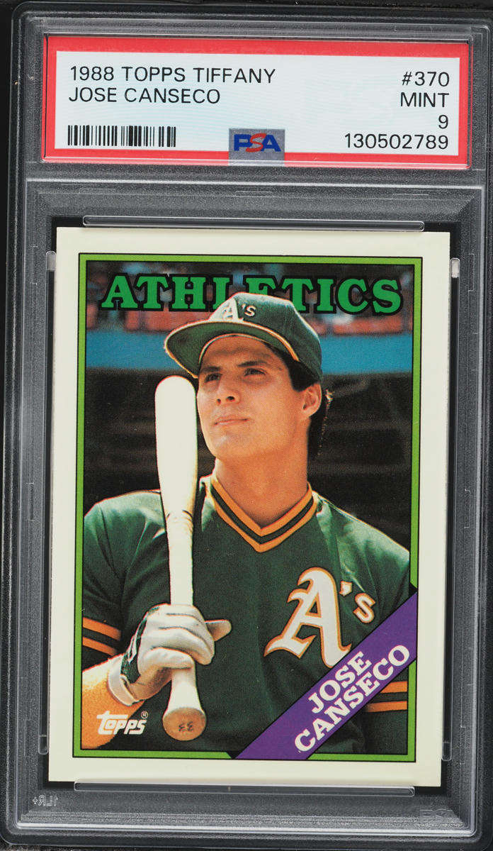 1988 Topps Tiffany Jose Canseco #370 PSA 9 MINT