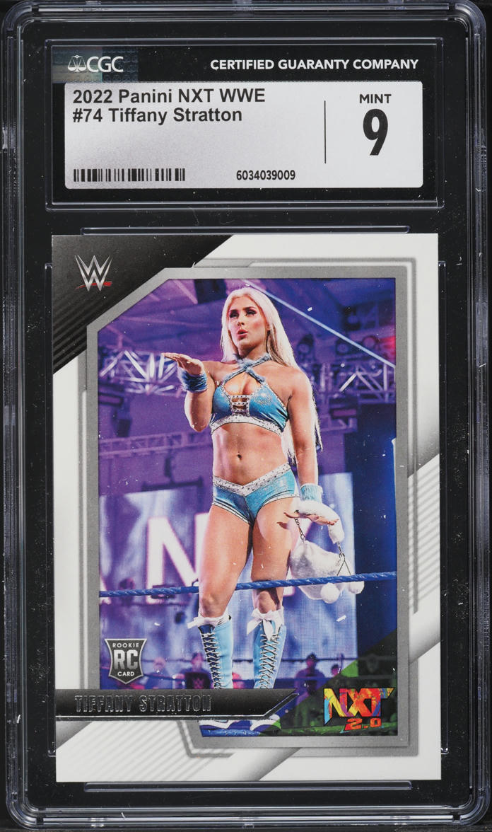 2022 Panini NXT WWE Tiffany Stratton ROOKIE #74 CGC 9 MINT