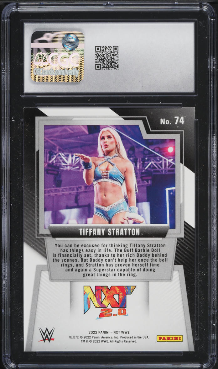 2022 Panini NXT WWE Tiffany Stratton ROOKIE #74 CGC 9 MINT