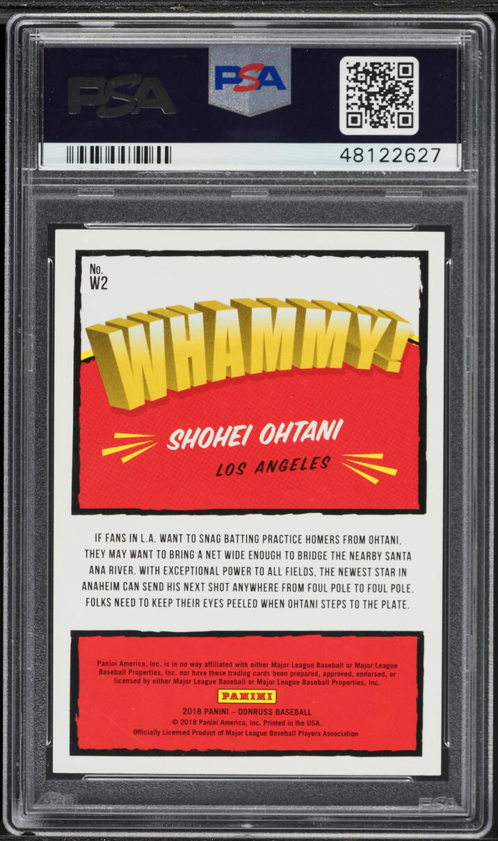 2018 Donruss Whammy! Shohei Ohtani ROOKIE #W2 PSA 9 MINT - Photo 2