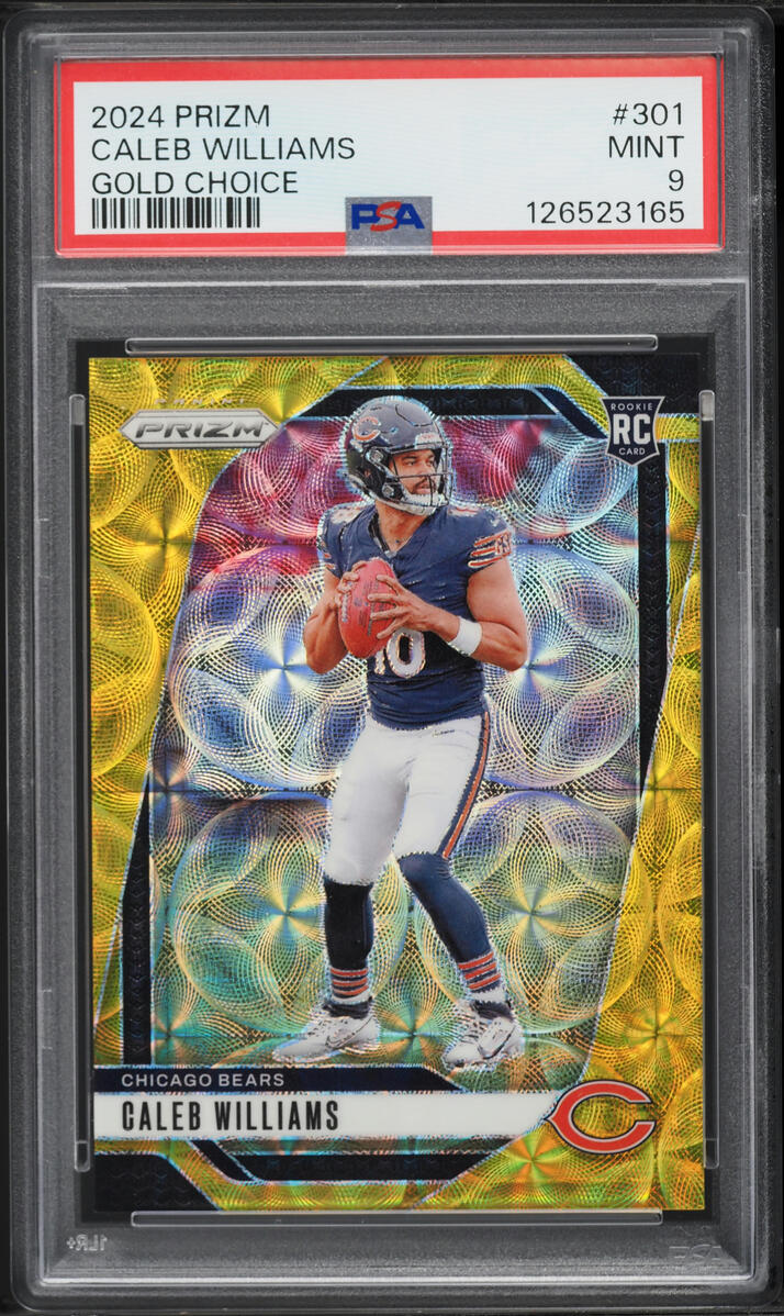 2024 Panini Prizm Gold Choice Caleb Williams ROOKIE /10 #301 PSA 9 MINT - Photo 1