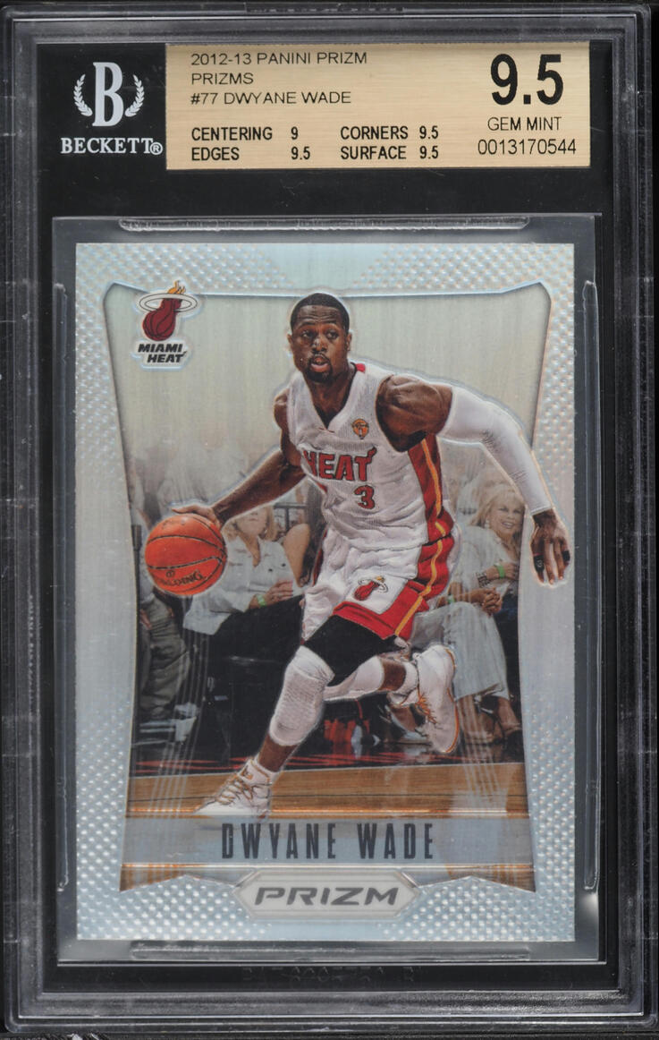2012 Panini Prizm Silver Dwyane Wade #77 BGS 9.5 GEM MINT - Photo 1