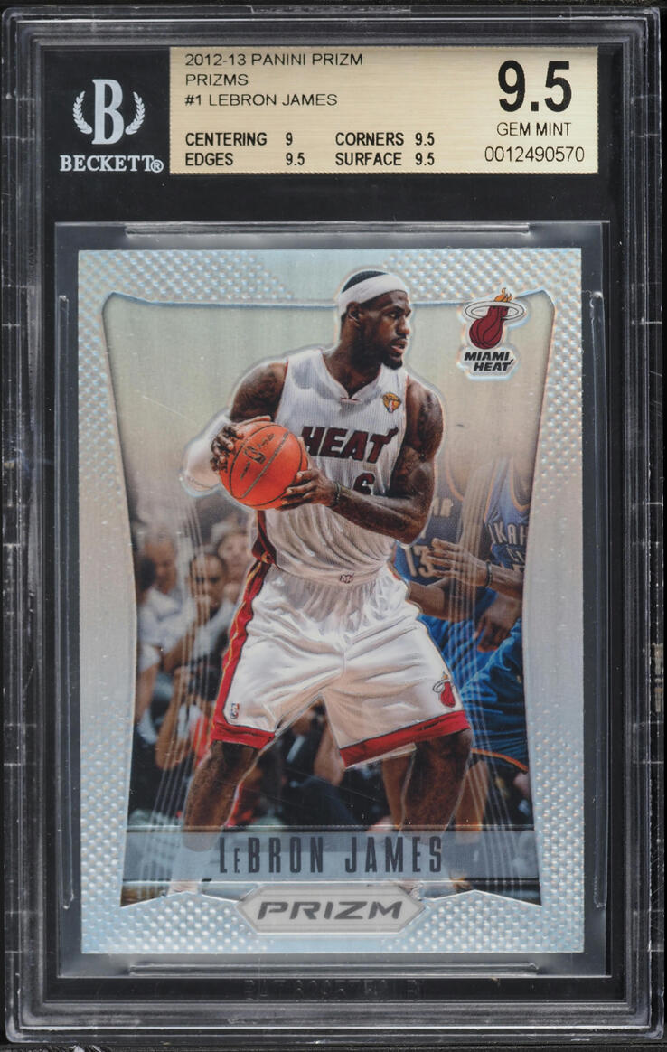2012 Panini Prizm Silver LeBron James #1 BGS 9.5 GEM MINT - Photo 1