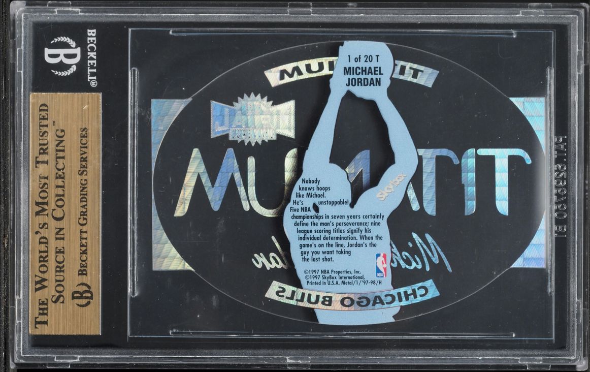 1997 Skybox Metal Universe Titanium Michael Jordan #1 BGS 9.5 GEM MINT - Photo 2