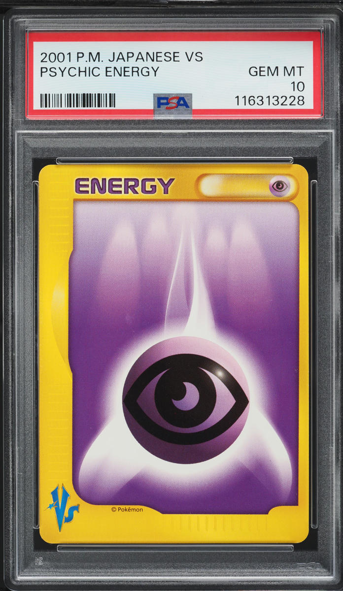 2001 Pokemon Japanese VS Psychic Energy PSA 10 GEM MINT