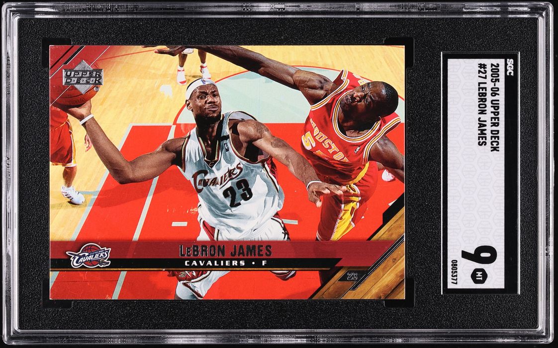 2005 Upper Deck Basketball LeBron James #27 SGC 9 MINT