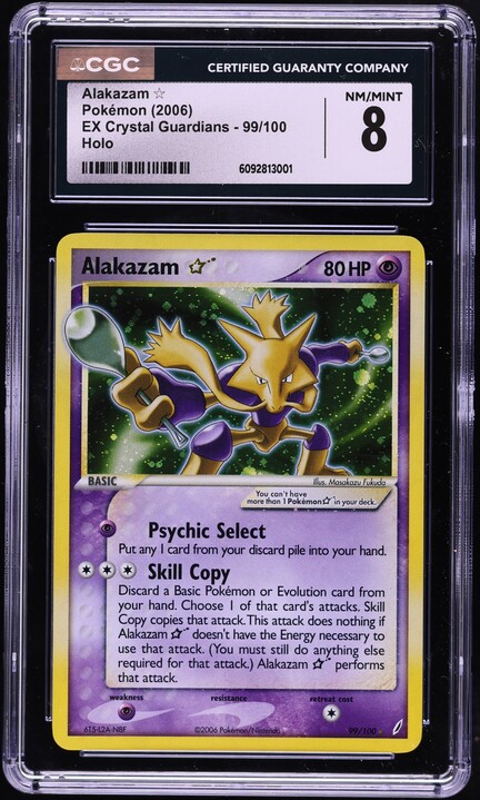 2006 Pokemon Japanese Miracle Crystal 1st Ed Holo Alakazam Gold