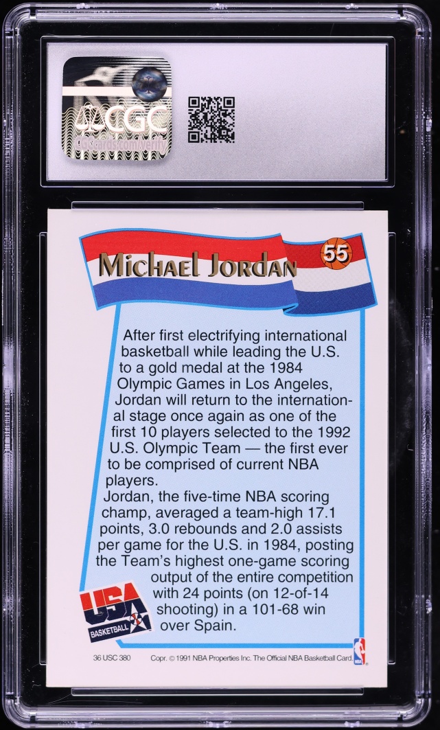 1991 Hoops McDonald's USA Michael Jordan #55 CGC 3 VG