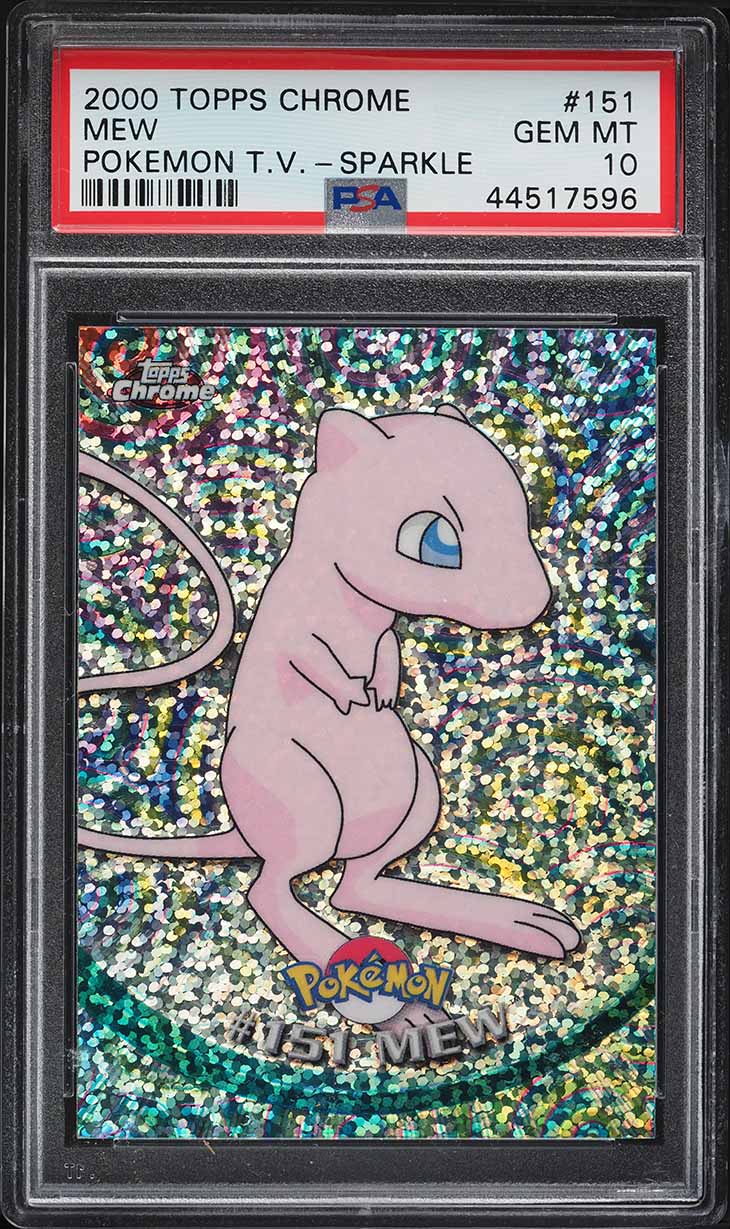 2000 Pokemon Topps Chrome Series 2 Sparkle Mew #151 PSA 10 GEM MINT
