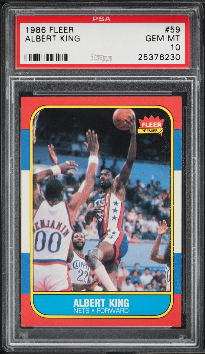 1986 Fleer Basketball Albert King #59 PSA 10 GEM MINT