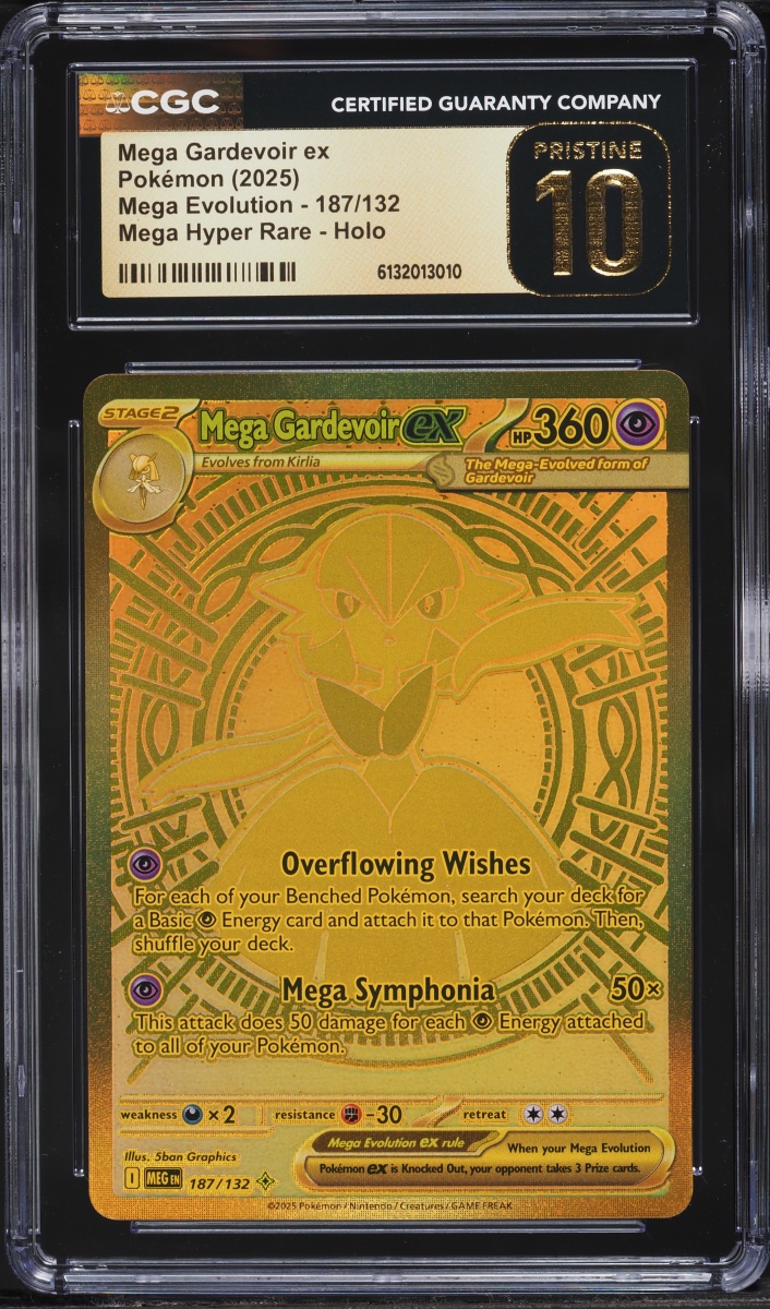 2025 Pokemon Mega Evolution MHR Mega Gardevoir ex #187 CGC 10 PRISTINE
