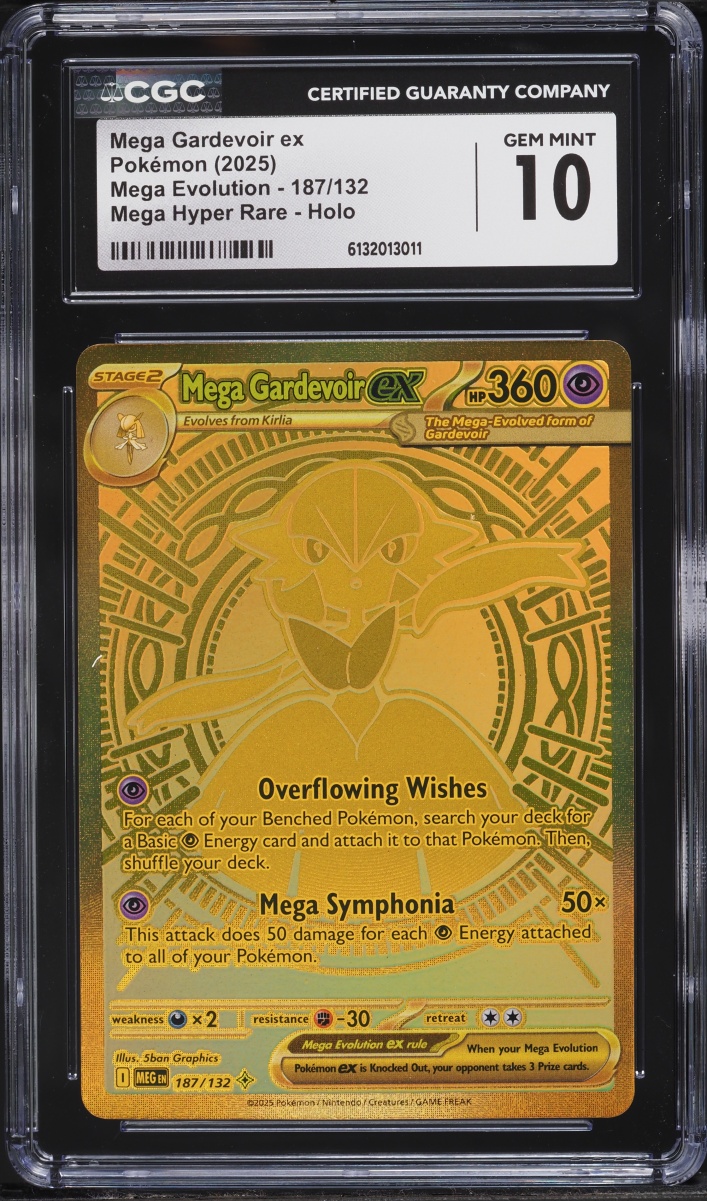 2025 Pokemon Mega Evolution MHR Mega Gardevoir ex #187 CGC 10 GEM MINT